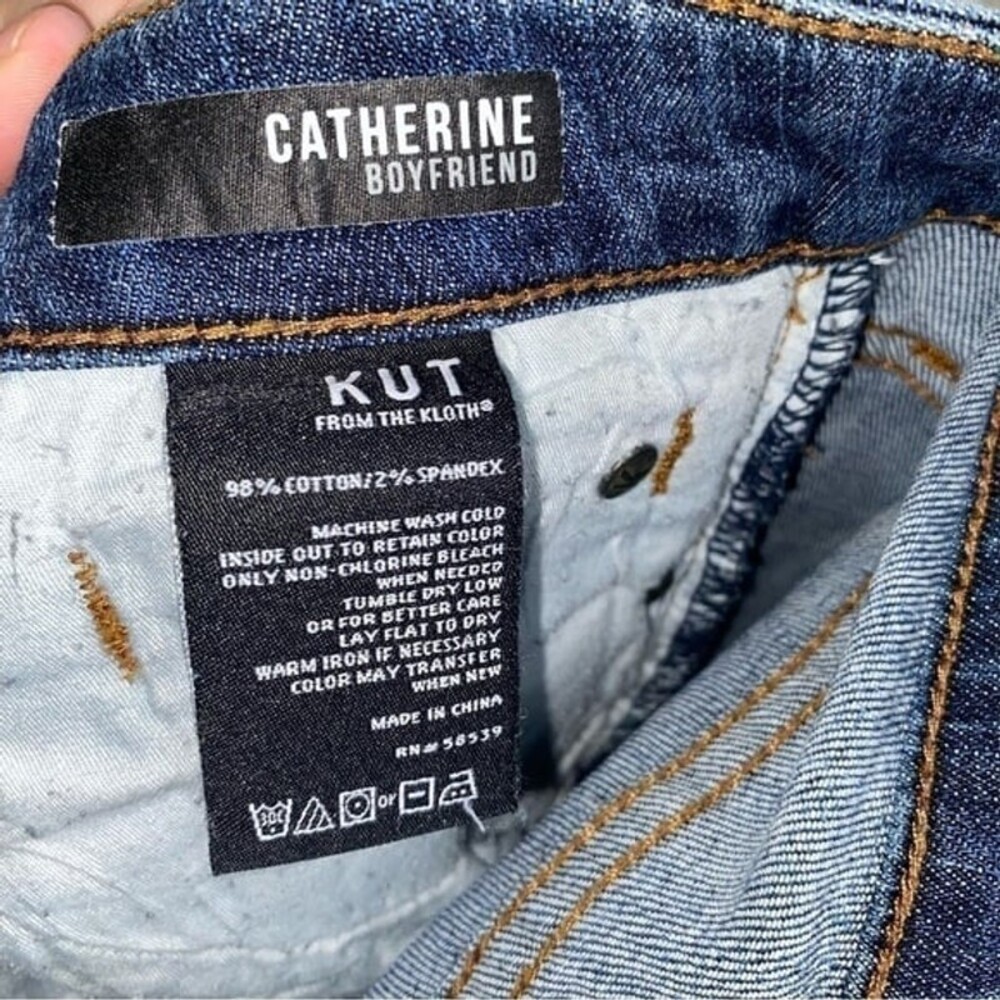 Kut From The Kloth Catherine Boyfriend Denim Size 8 - Picture 9 of 9